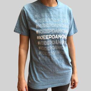 T-Shirt #KeepDancing Azul