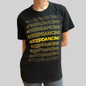 T-Shirt #KeepDancing Negra